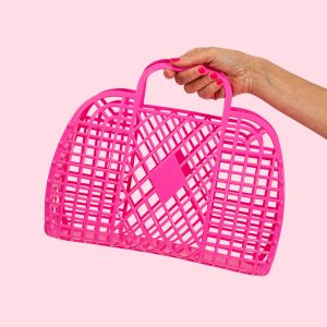 Sun Jellies - Large Retro Basket - Pink – Sunset & Co.