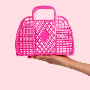 Retro Basket Jelly Bag - Pink – Cheeky Plum